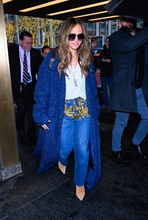 Jennifer Lopez - Seen ahead of SNL performance this weekend in New York