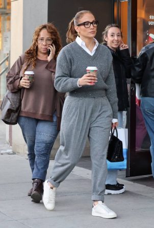 Jennifer Lopez - Seen with a friend in Beverly Hills