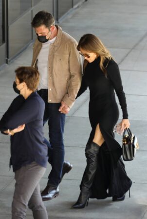 Jennifer Lopez - With Ben Affleck pictured at premiere of George Clooney's film 'The Tender Bar'