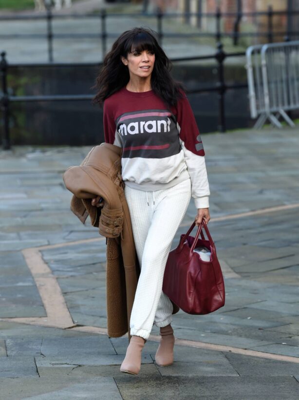 Jenny Powell - All smiles as she leaves Hits Radio Station in Manchester