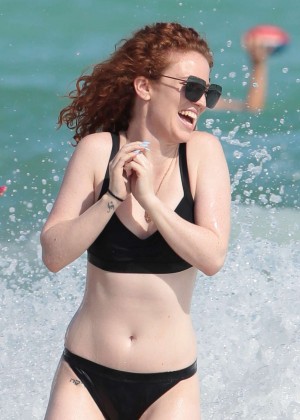 Jess Glynne - In bikini at the beach in Miami