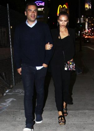 Jessica Alba and Cash Warren night out in Hollywood