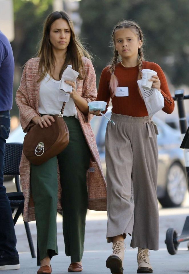 Jessica Alba and Honor Warren - Out in Brentwood
