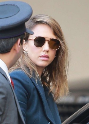 Jessica Alba - Attends holiday party at the Montage Hotel in Beverly Hills