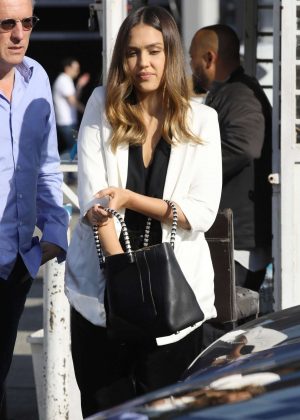 Jessica Alba - Heading to a business meeting in Beverly Hills