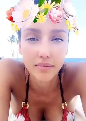 Jessica Alba in a Bikini - Snapchat