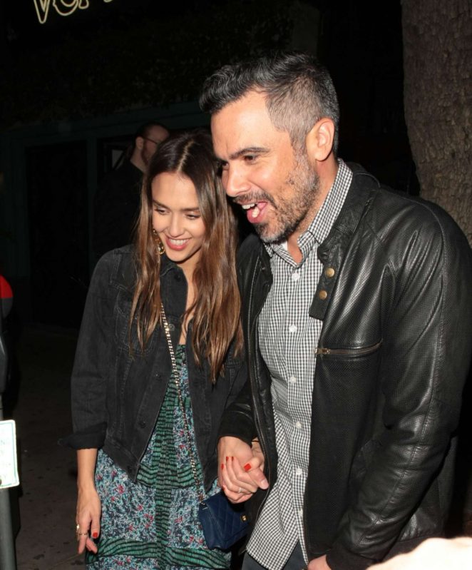 Jessica Alba Leaving the Peppermint club in West Hollywood