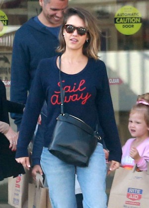 Jessica Alba With Family Out in Beverly Hills