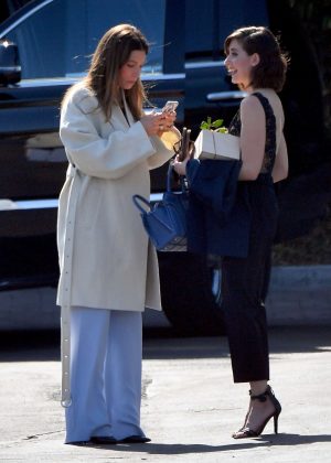 Jessica Biel and Alison Brie out in Los Angeles