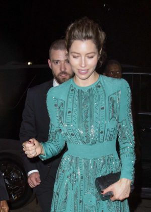 Jessica Biel and Justin Timberlake at Lincoln Center in New York