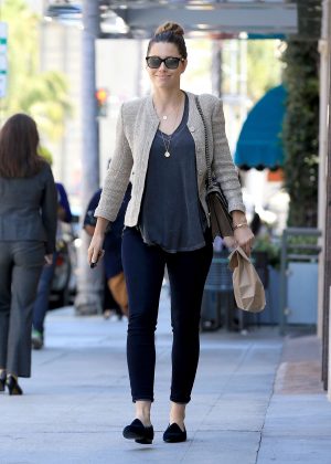 Jessica Biel out in Beverly Hills