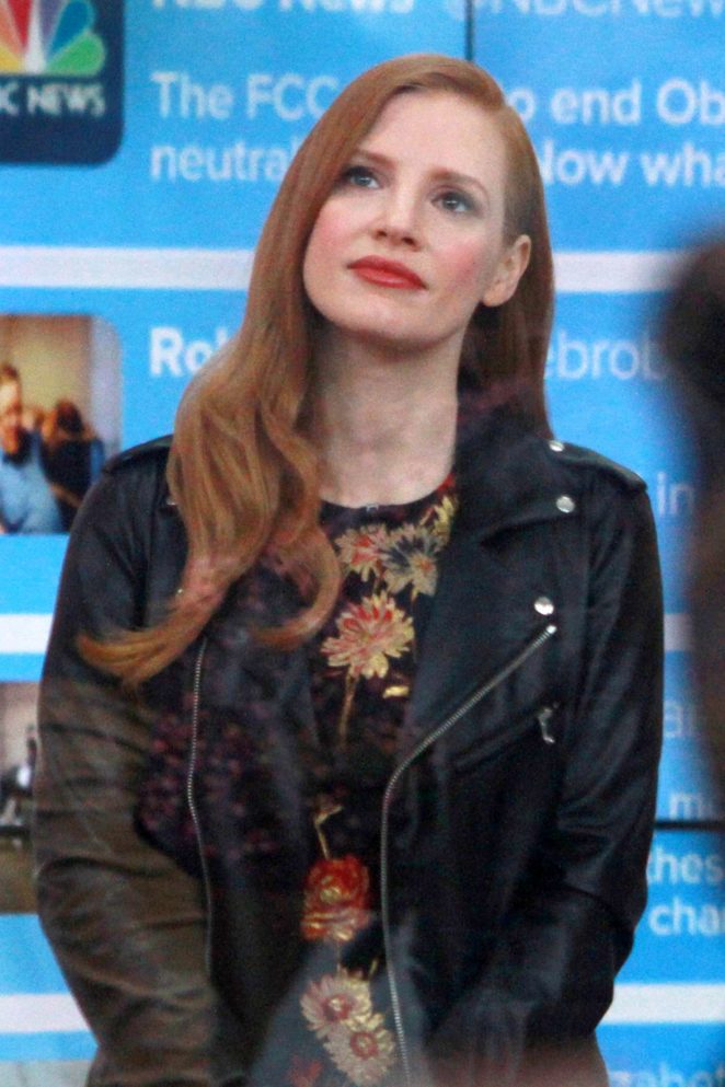 Jessica Chastain - On the set of the Today Show in New York City