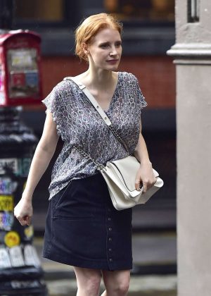 Jessica Chastain - Out and about in New York City