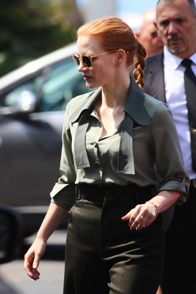 Jessica Chastain out in Cannes