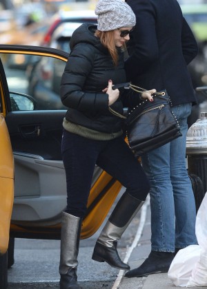 Jessica Chastain out in NYC
