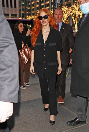 Jessica Chastain - Seen at the 'Tonight Show Starring Jimmy Fallon' in New York