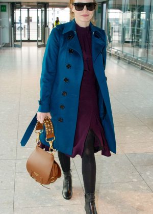 Jessica Chasten at Heathrow Airport in London