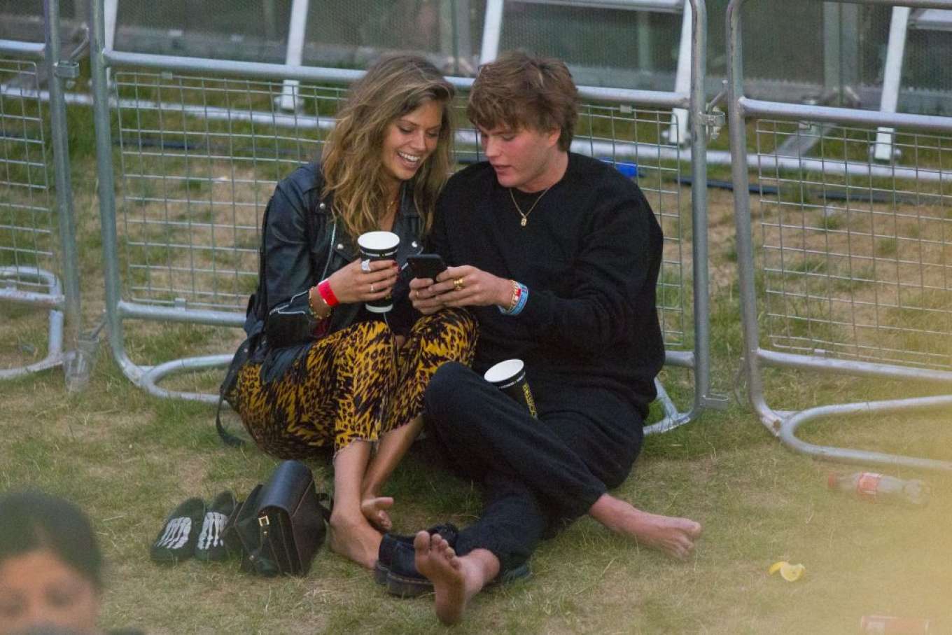 Jessica Clarke and Jordan Barrett at British Summer Time in Hyde Park