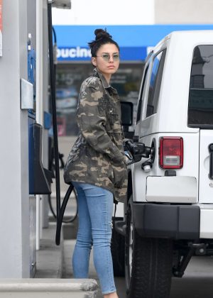 Jessica Gomes at a gas station in Los Angeles