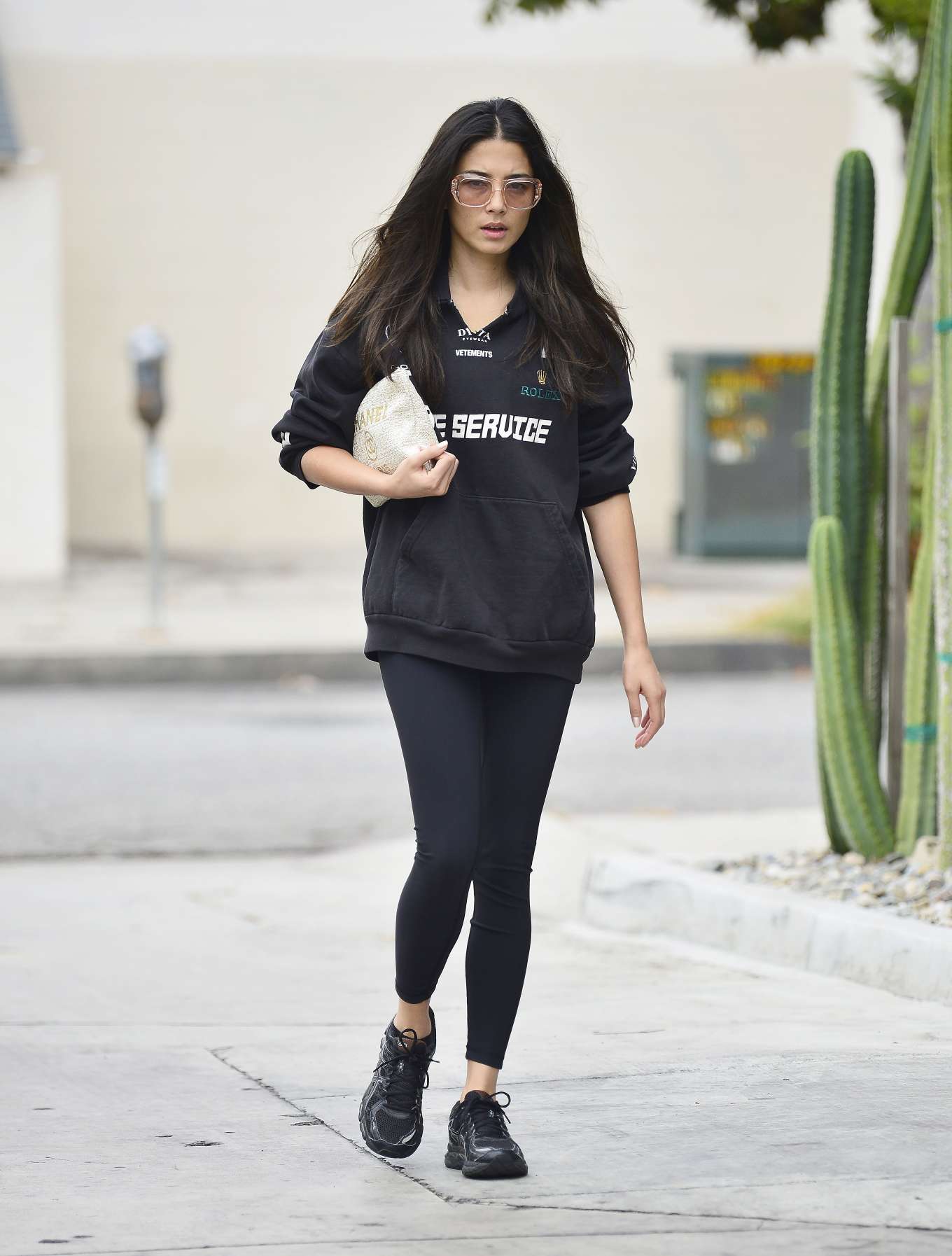 Jessica Gomes â€“ Leaving a morning gym session in Los Angeles