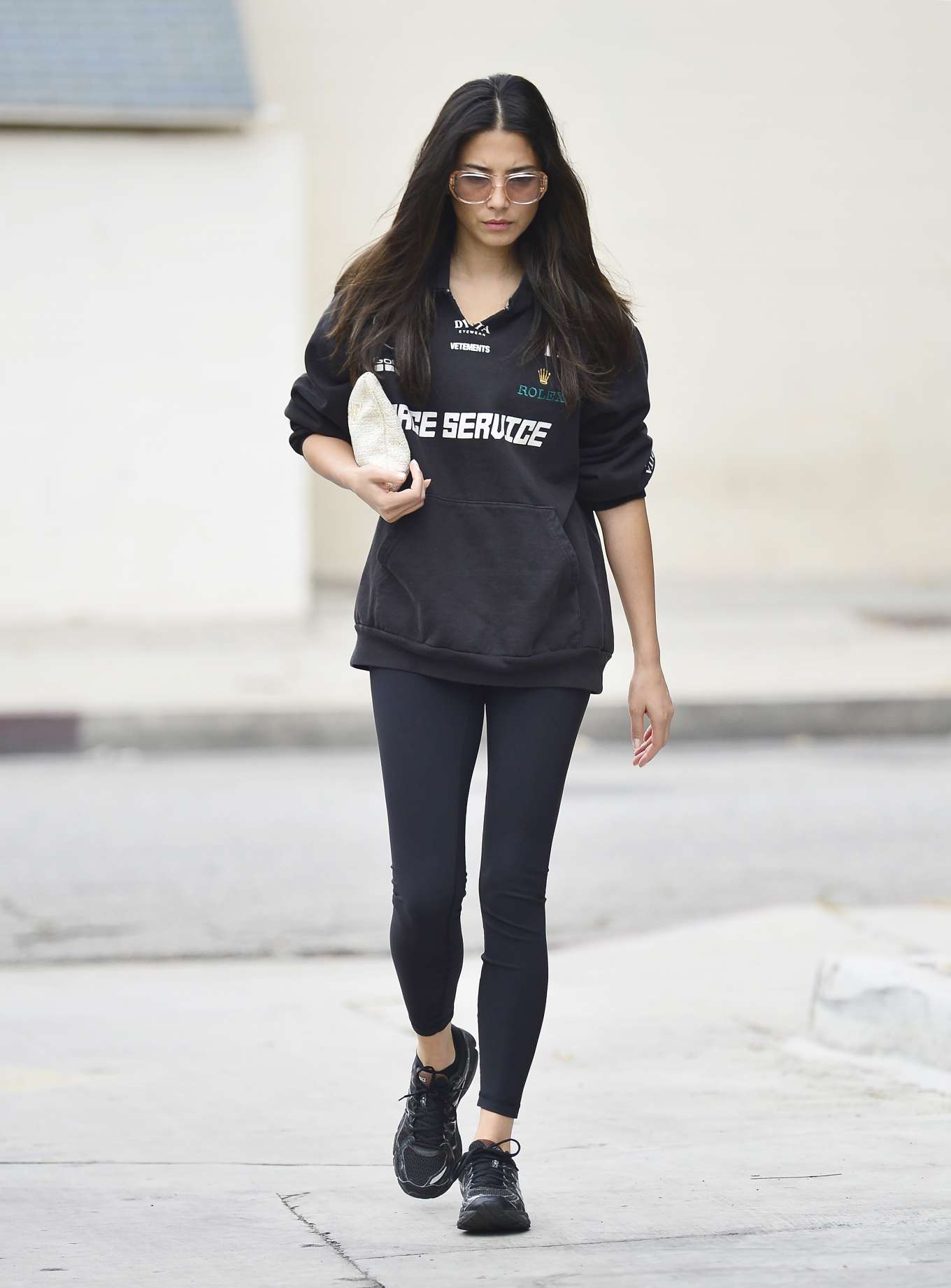 Jessica Gomes â€“ Leaving a morning gym session in Los Angeles