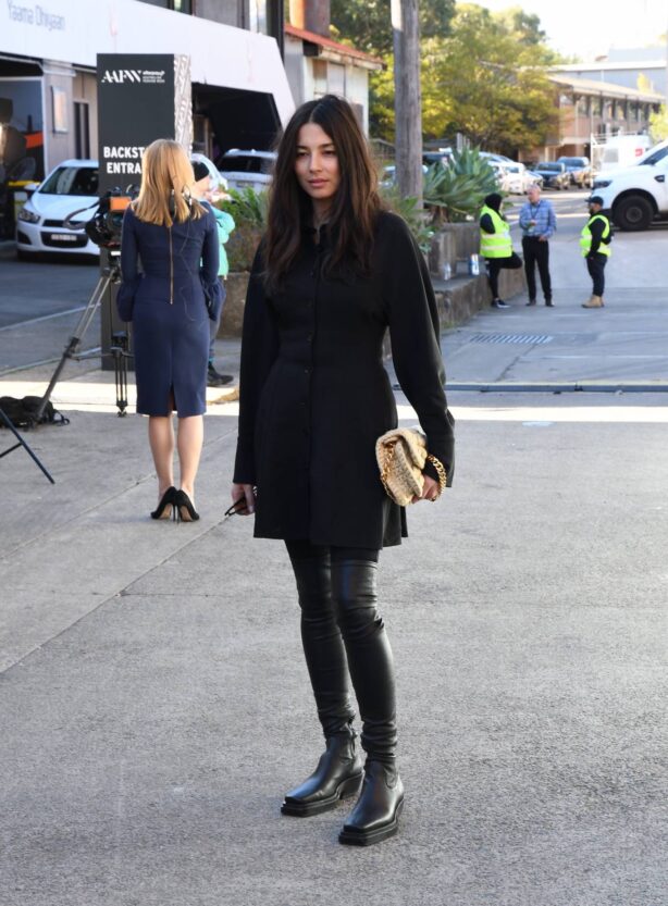 Jessica Gomes - Seen at Sydney Fashion Week at Carriageworks