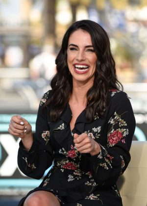 Jessica Lowndes - Visits 'Extra' at Universal Studios Hollywood in Universal City