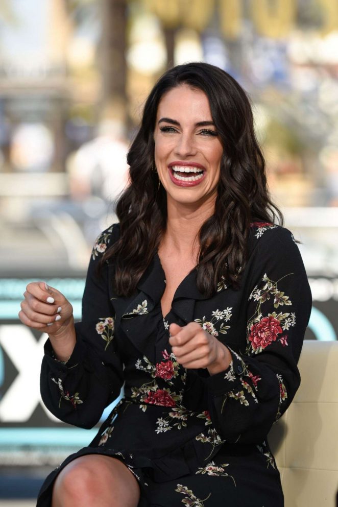 Jessica Lowndes - Visits 'Extra' at Universal Studios Hollywood in Universal City