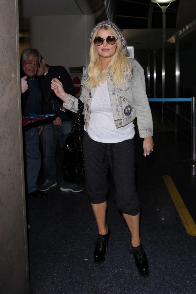 Jessica Simpson at the LAX airport in Los Angeles