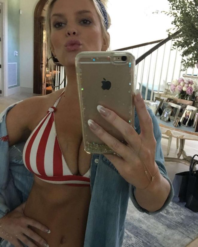 Jessica Simpson in Bikini Top - Instagram