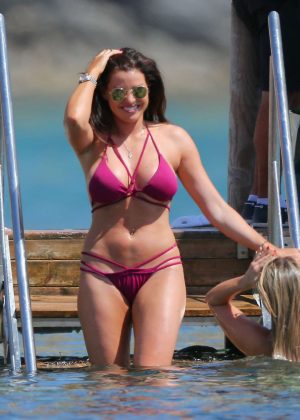 Jessica Wright in Bikini on the beach in Ibiza