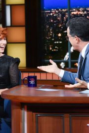 Jessie Buckley - On The Late Show with Stephen Colbert in NYC