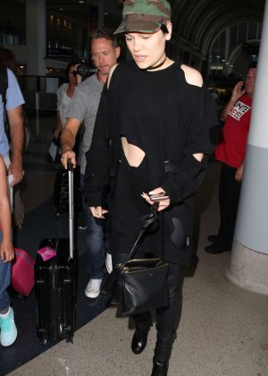 Jessie J Arrives at LAX in Los Angeles