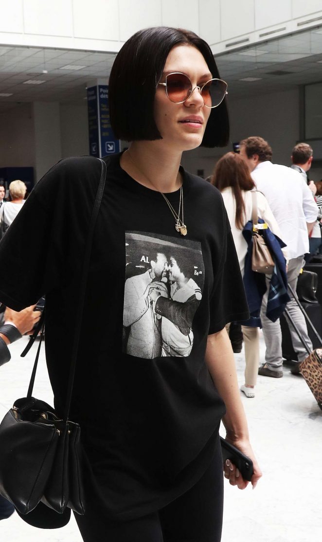 Jessie J Arrives at Nice Airport in Cannes