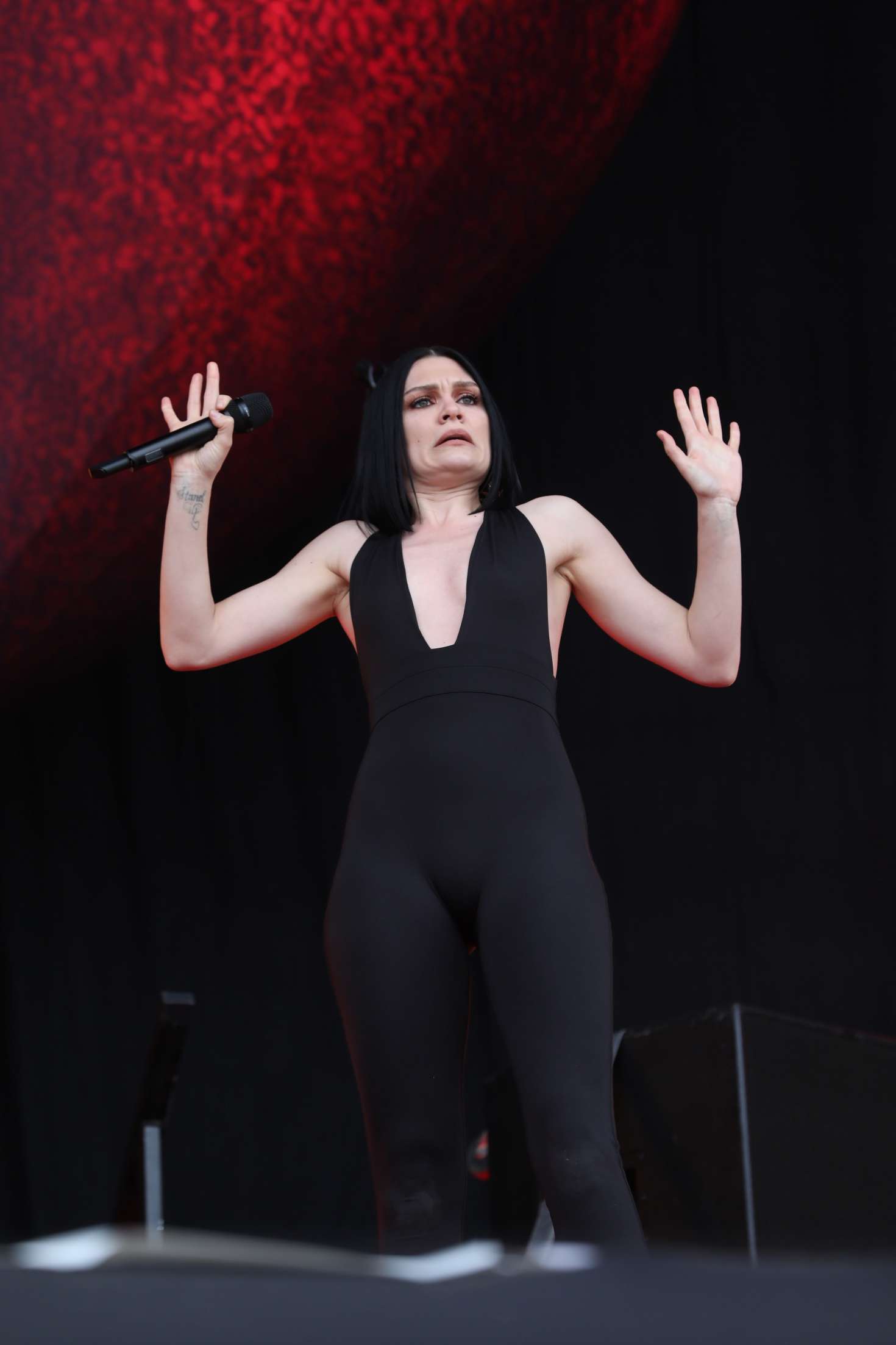 Jessie J - Performs at the Isle of Wight festival in Newport