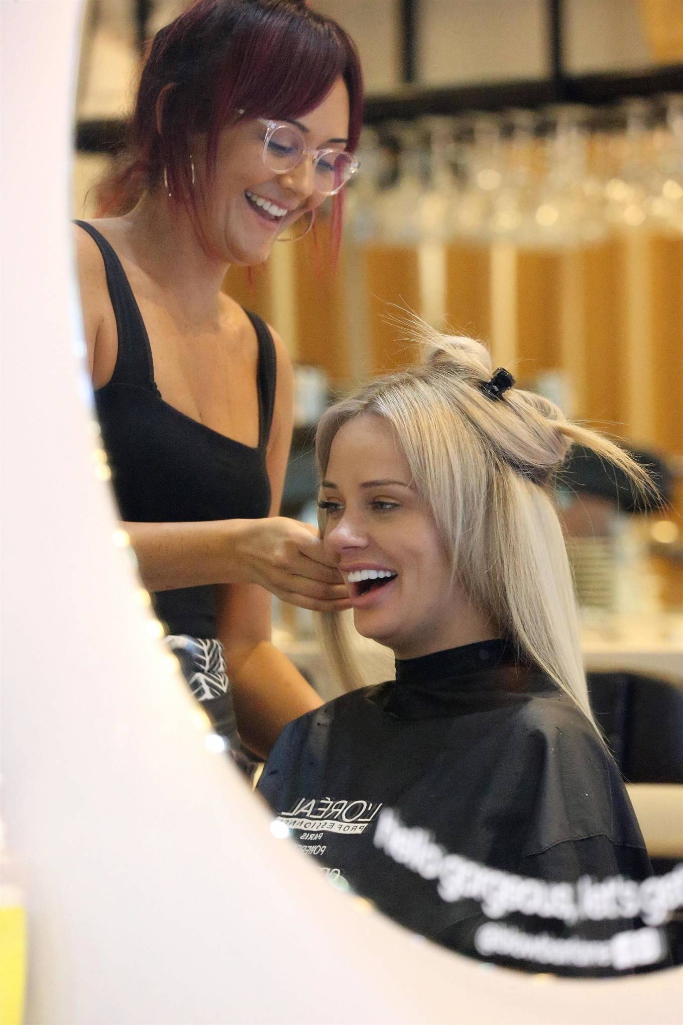 Jessika Power â€“ Seen at a hair salon on the Gold Coast