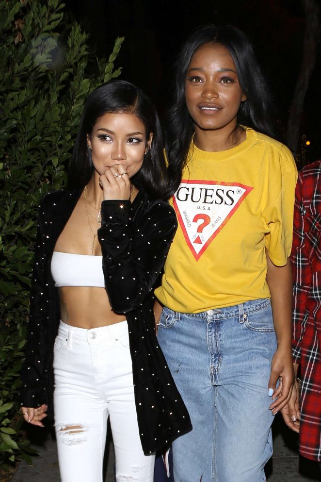 Jhene Aiko and Keke Palmer at Delilah in West Hollywood
