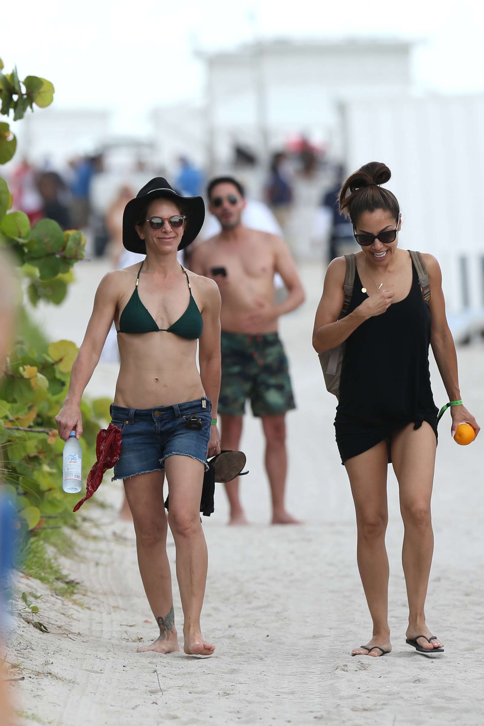 Jillian Michaels in Bikini at the Beach in Miami. 