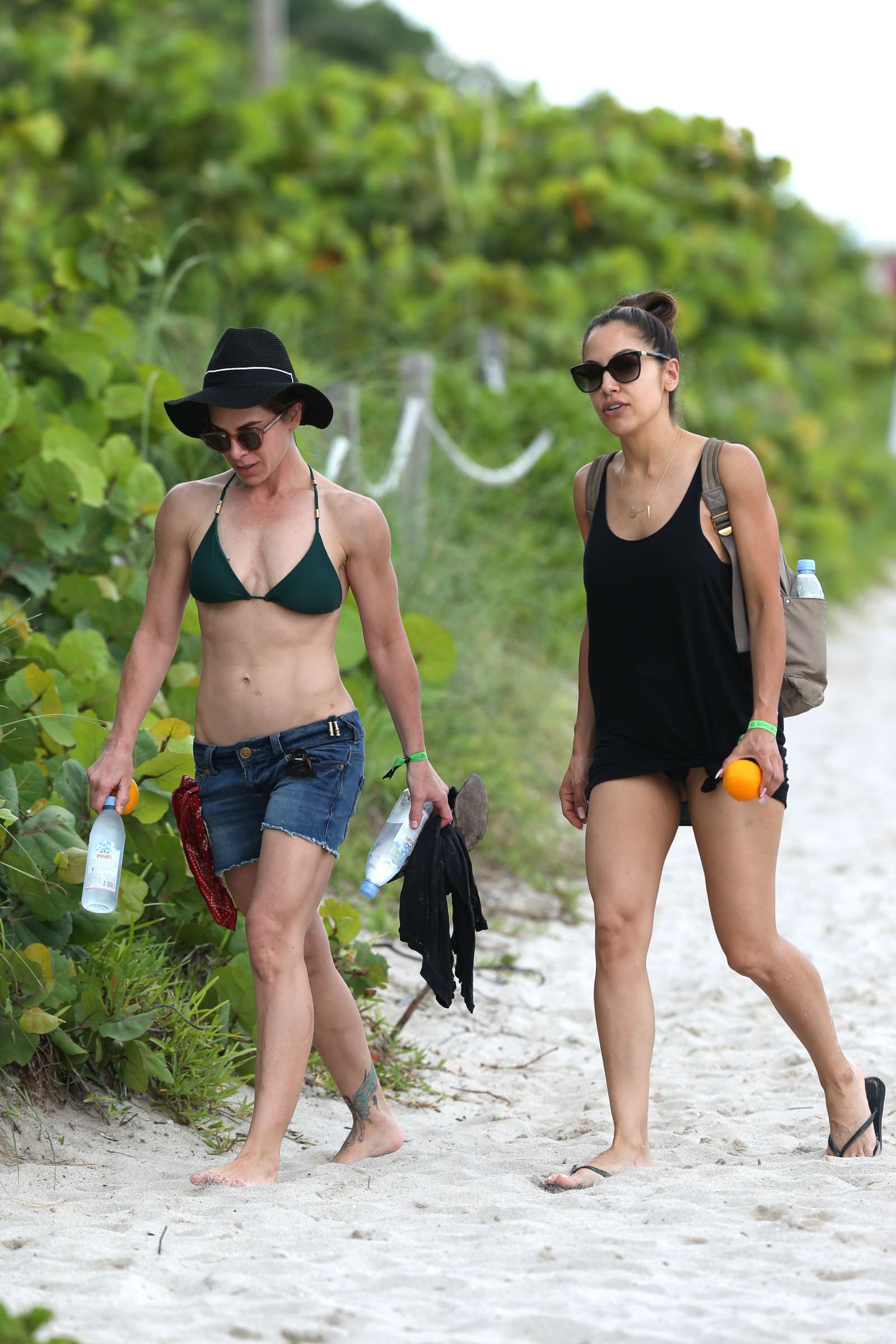 Jillian Michaels in Bikini at the Beach in Miami. 