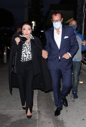 Joan Collins - Pictured at Craig's in West Hollywood