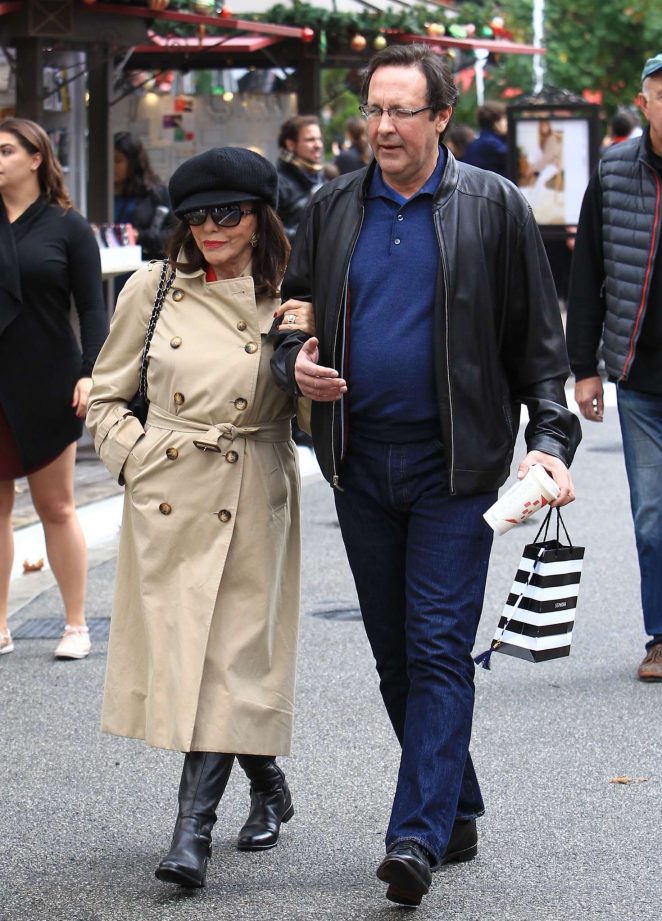 Joan Collins Shopping trip to The Grove in Hollywood