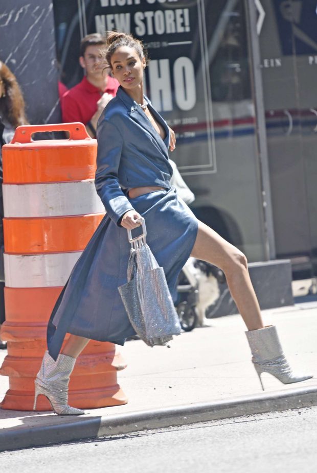 Joan Smalls - On a photoshoot in New York City