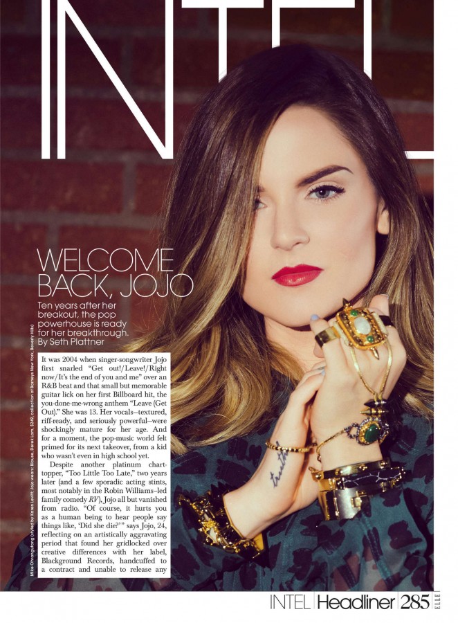 Joanna Jojo Levesque - ELLE Magazine (October 2015)