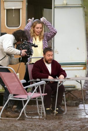 Jodie Comer - With Stephen Graham on set of COVID 19 drama 'Home' in Liverpool