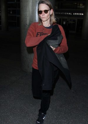 Jodie Foster at LAX in Los Angeles