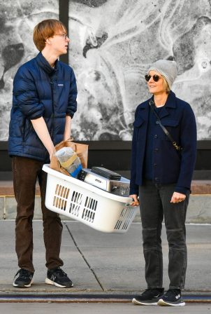 Jodie Foster - With her son out together in New York
