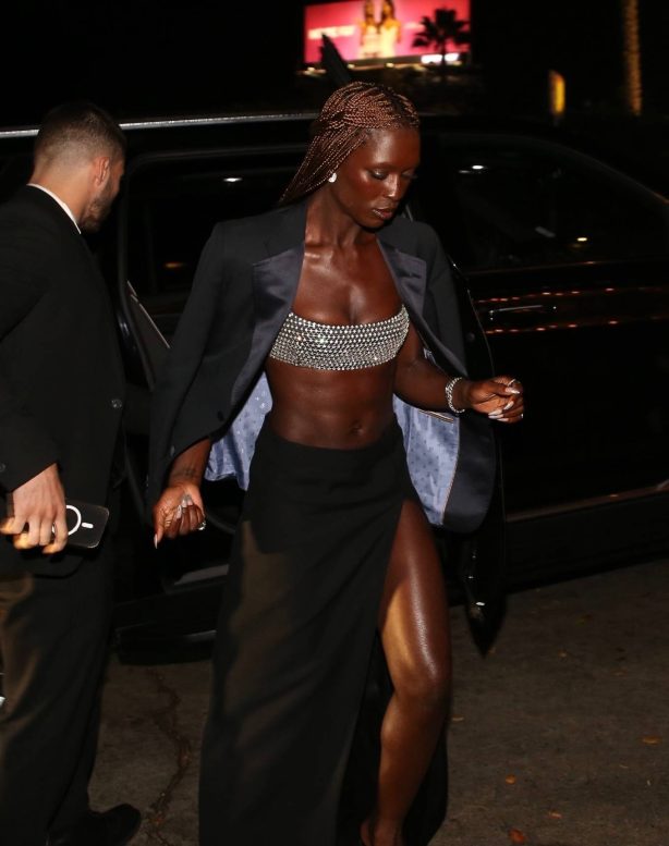 Jodie Turner-Smith - Heads to a party at Château Marmont