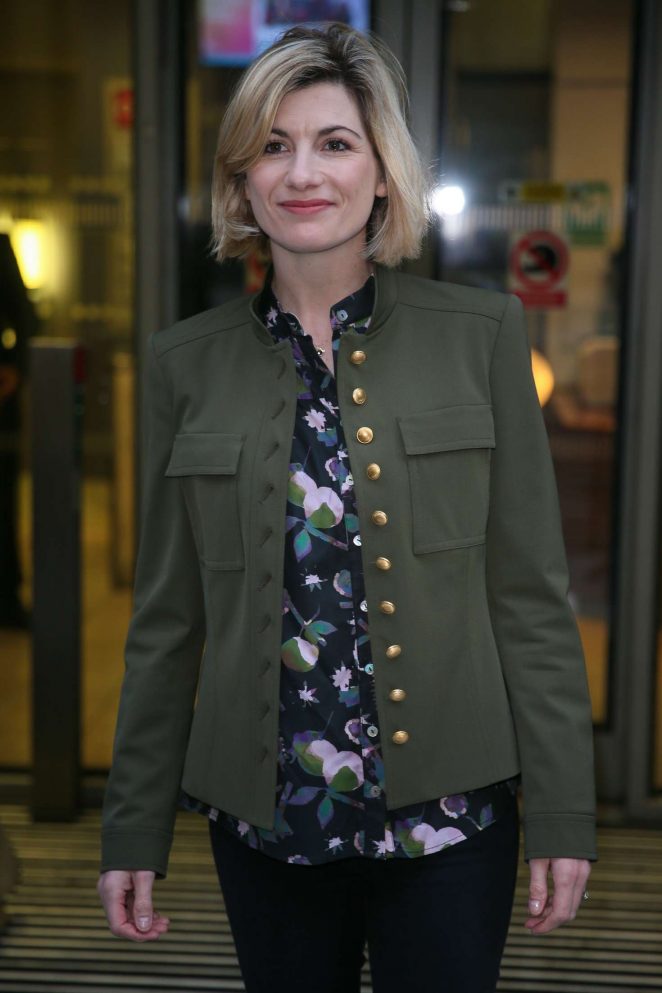 Jodie Whittaker - Arriving at BBC Radio Two Studios in London