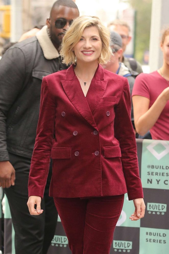 Jodie Whittaker - Leaving AOL Build Series in New York City