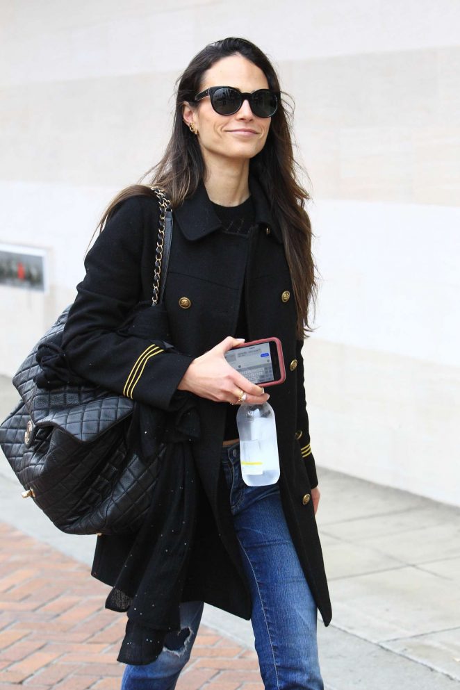Jordana Brewster in jeans out shopping in Beverly Hills